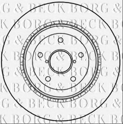 BORG & BECK bbd5252 -  Тормозной диск